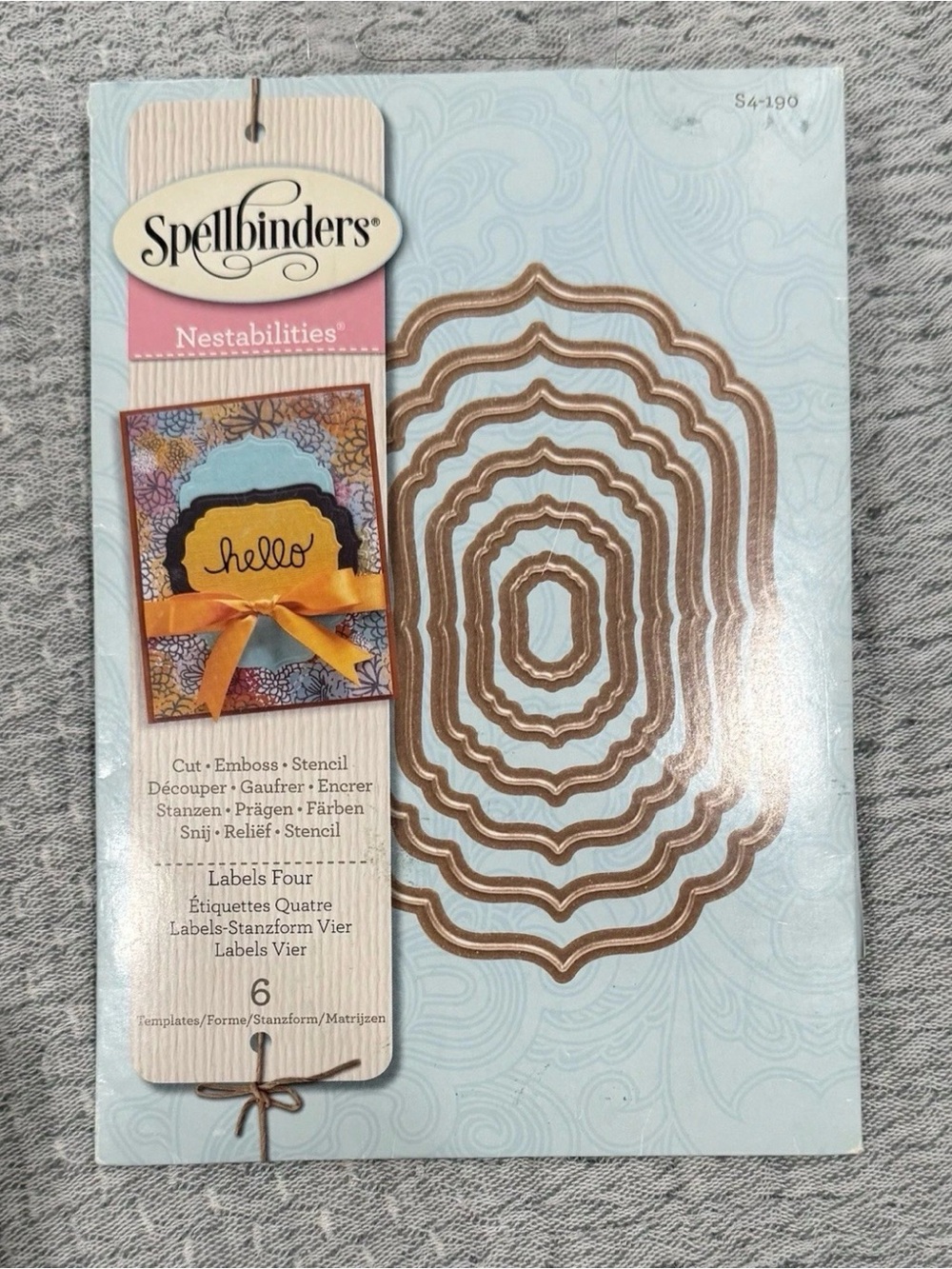 Spellbinders 6-piece die cut